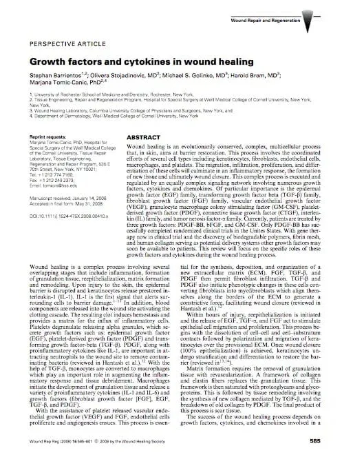 Research-Growth factors and cytokines